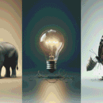 3 inspirational stories about changing your perspective on failure featuring the elephant rope, Thomas Edison light bulb, and butterfly struggle